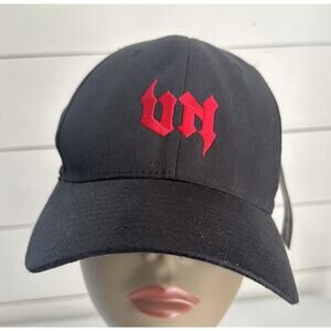 Vince Neil Black Baseball Cap Hat Flexfit S/M NWOT